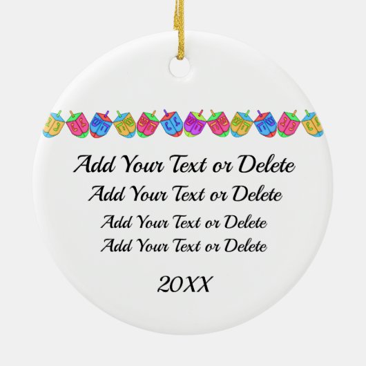 Hanukkah - Chanukah Ster van David Ornament (Achterkant)