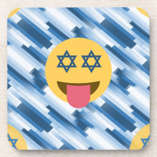 hanukkah chanukkah emoji drankjes onderzetter
