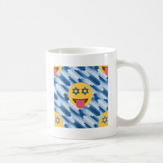 hanukkah chanukkah emoji koffiemok (Rechts)
