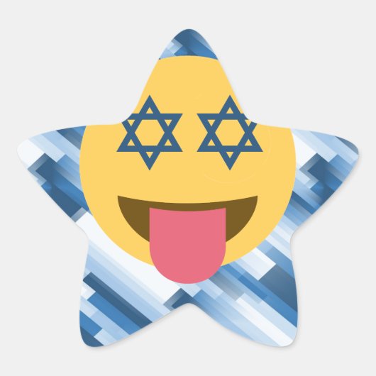 hanukkah chanukkah emoji ster sticker (Voorkant)
