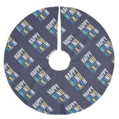 Hanukkah Characters Kerstboom Rok (Voorkant)