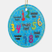 Hanukkah Circle Ornament (Links)