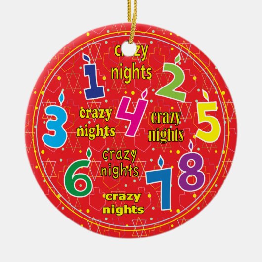 Hanukkah Circle Ornament (Voorkant)