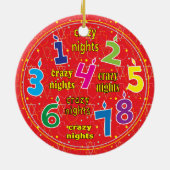 Hanukkah Circle Ornament (Achterkant)