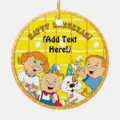 Hanukkah Circle Ornament (Achterkant)
