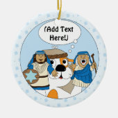 Hanukkah Circle Ornament (Voorkant)
