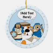 Hanukkah Circle Ornament (Achterkant)