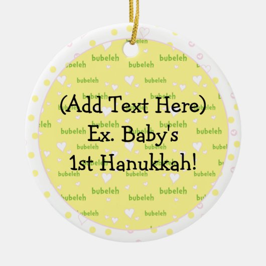 Hanukkah Circle Ornament (Voorkant)