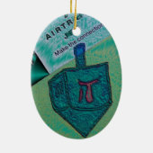 Hanukkah Collage Keramisch Ornament (Achterkant)