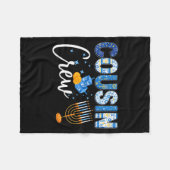 Hanukkah Cousin Crew Matching Family Christmas Paj Fleece Deken (Voorkant (Horizontaal))