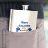 Hanukkah Dancing Dreidels en Jelly Doughnuts Heupfles (Voorbeeld)