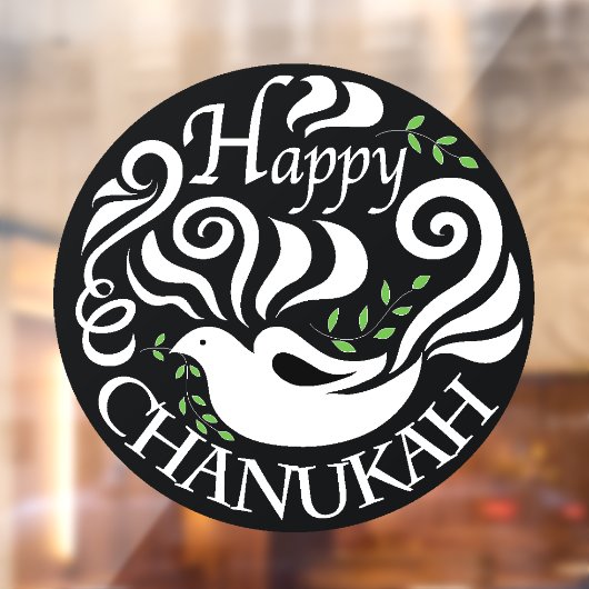 Hanukkah Dove Love Window Cling Raamsticker (Vel 2)