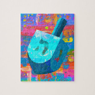 Hanukkah Draaietop Legpuzzel