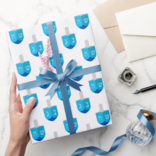 Hanukkah-draaitol cadeaupapier