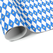 Hanukkah Dreidel Argyle Pattern Cadeaupapier (Rol Hoek)