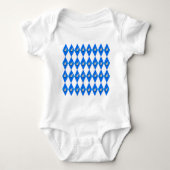 Hanukkah Dreidel Argyle Pattern Romper (Voorkant)