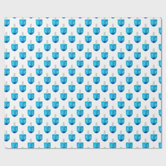 Hanukkah Dreidel Cadeaupapier (Vlak)