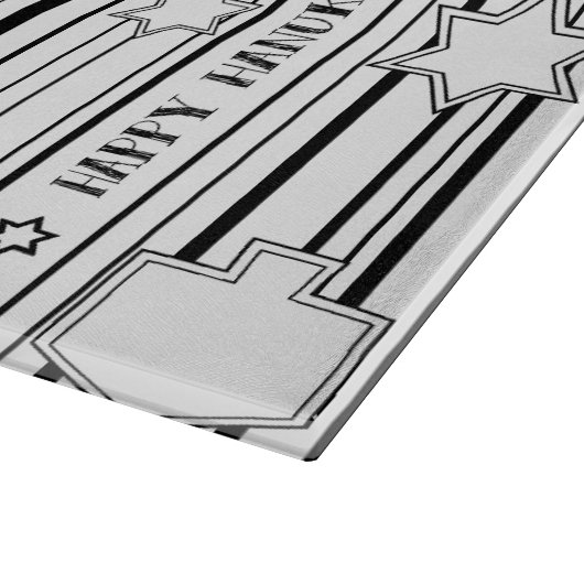 Hanukkah Dreidel Deco Snijplank (Hoek)