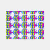 Hanukkah Dreidel Fleece Deken (Voorkant (Horizontaal))