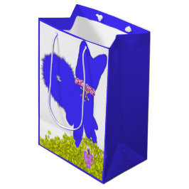 Hanukkah dreidel gelt blauwe hond vakantie cadeau  medium cadeauzakje