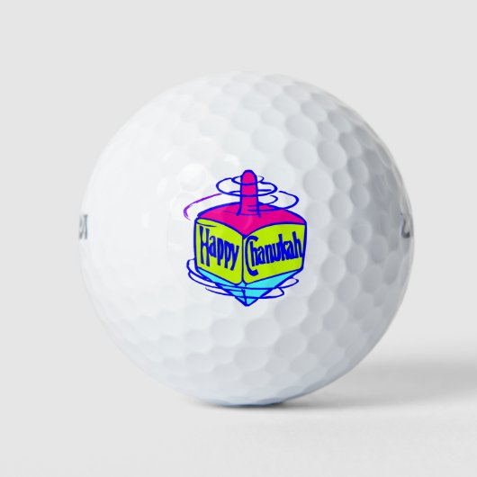 Hanukkah Dreidel Golfballen (Voorkant)