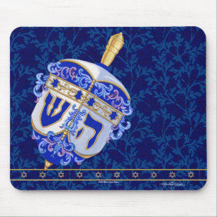 Hanukkah Dreidel Mousepad Muismat