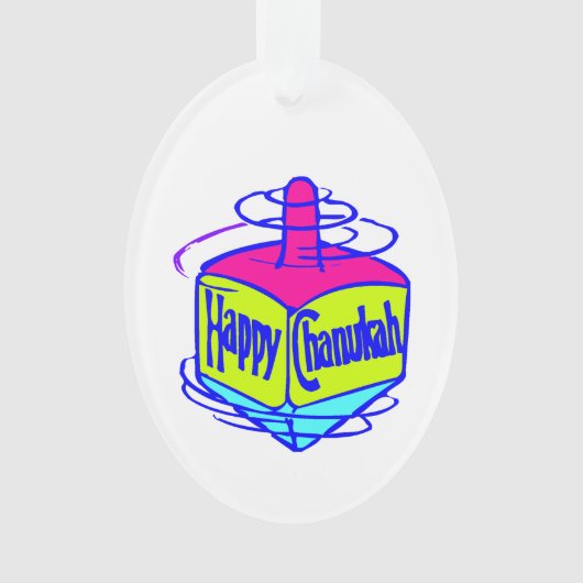 Hanukkah Dreidel Ornament (voorkant)