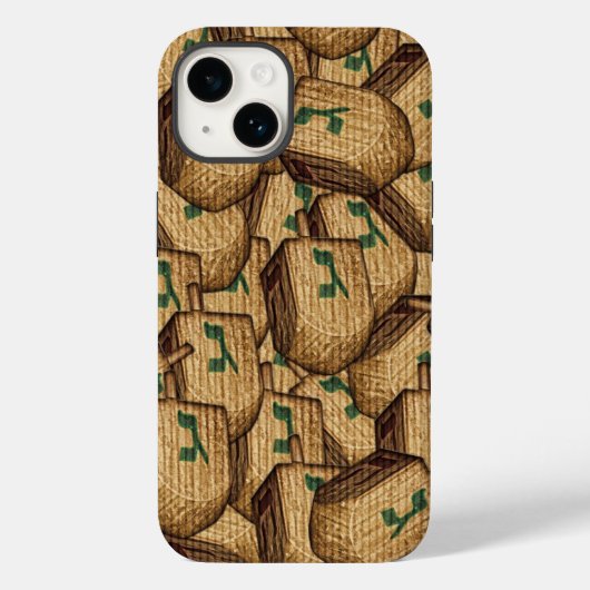 Hanukkah Dreidel Phone Case (Achterkant)