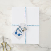 Hanukkah Dreidels Cadeaulabel (Met Touw)
