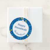 Hanukkah Dreidels Gift Label (In situ)