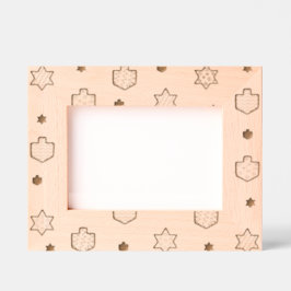 Hanukkah Dreidels & Stars Gegraveerde Lijstjes