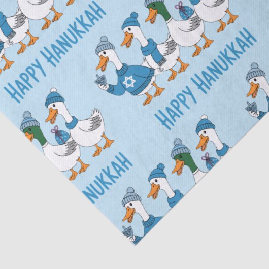 Hanukkah Ducks  Tissuepapier (Detail)