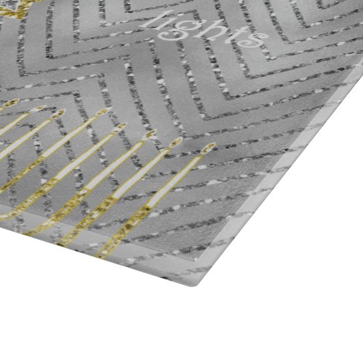 Hanukkah Elegant Menorahs Snijplank (Hoek)