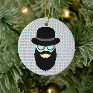 Hanukkah en Kerstmis Keramisch Ornament