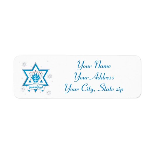 Hanukkah Etiket (Voorkant)