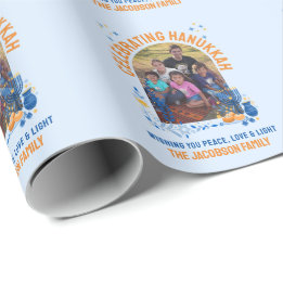 HANUKKAH FAMILIE  foto Cadeaupapier