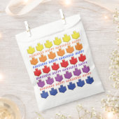 Hanukkah Favoriete Bag, "3D Dreidels" Bedankzakje (Geknipt)