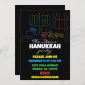 Hanukkah Feastable of Light Kaart (Voorkant / Achterkant)