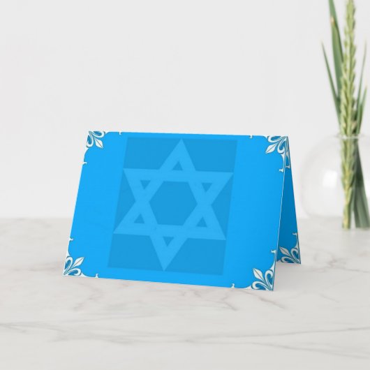 Hanukkah Feestdagen Kaart (Voorkant)