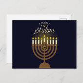 Hanukkah Feestdagenkaart (Voorkant / Achterkant)