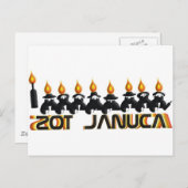 Hanukkah Feestdagenkaart (Voorkant / Achterkant)