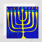 Hanukkah Feestdagenkaart (Voorkant / Achterkant)