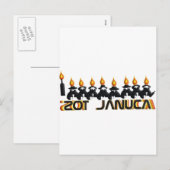 Hanukkah Feestdagenkaart (Voorkant / Achterkant)