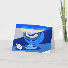 Hanukkah-feestkaart Feestdagen Kaart
