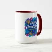 Hanukkah Festival des Lumières Art – Mug Combo (Devant droit)