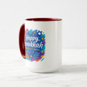 Hanukkah Festival des Lumières Art – Mug Combo (Devant gauche)