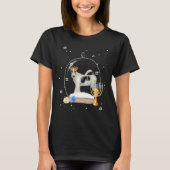 Hanukkah Fox Terrier Dog Snow Globe Pajama T-shirt (Voorkant)
