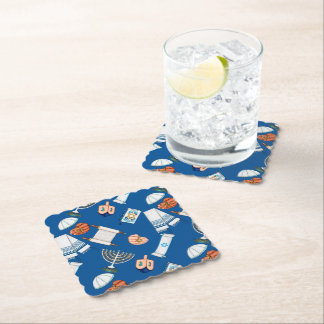 Hanukkah Fun Coasters Kartonnen Onderzetters