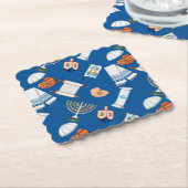 Hanukkah Fun Coasters Kartonnen Onderzetters (Gebogen)