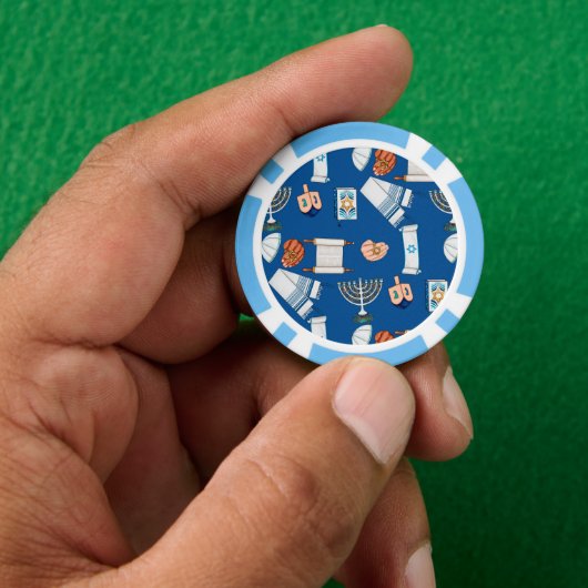 Hanukkah Fun Poker Chips (Hand)
